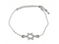 AJDesign Silver Bracelet - Star of David Ornament