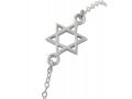 AJDesign Silver Bracelet - Star of David Ornament