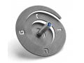 Adi Sidler Anodized Aluminum Spiral Dreidel - Gray