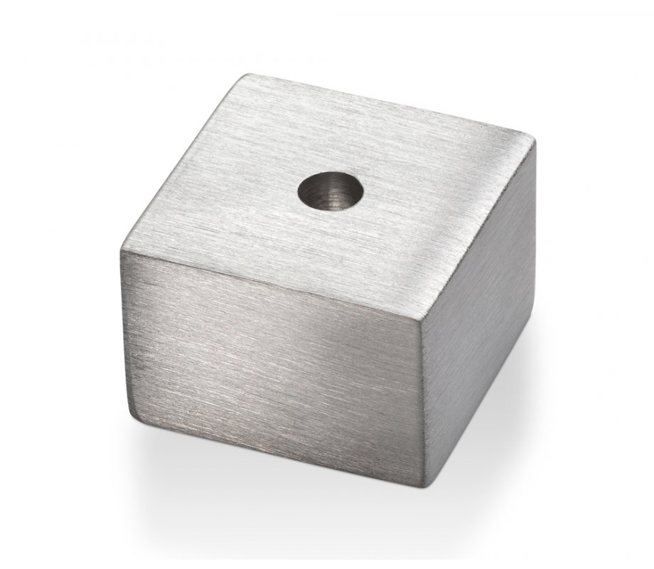 Adi Sidler Brushed Aluminum Chanukah Dreidel, Flying Petals Design - Red