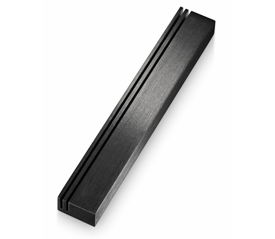 Adi Sidler Laser Cut Vertical Tracks Mezuzah Case - Black