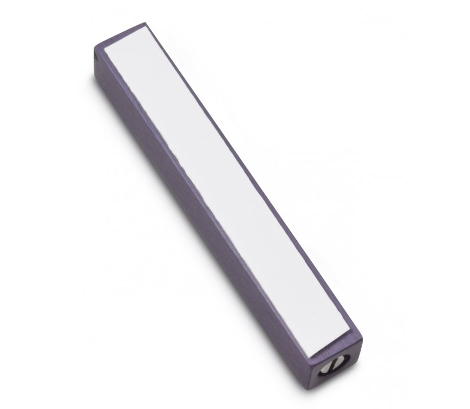 Adi Sidler Mini Mezuzah Case, Crown Shin Design - Gray