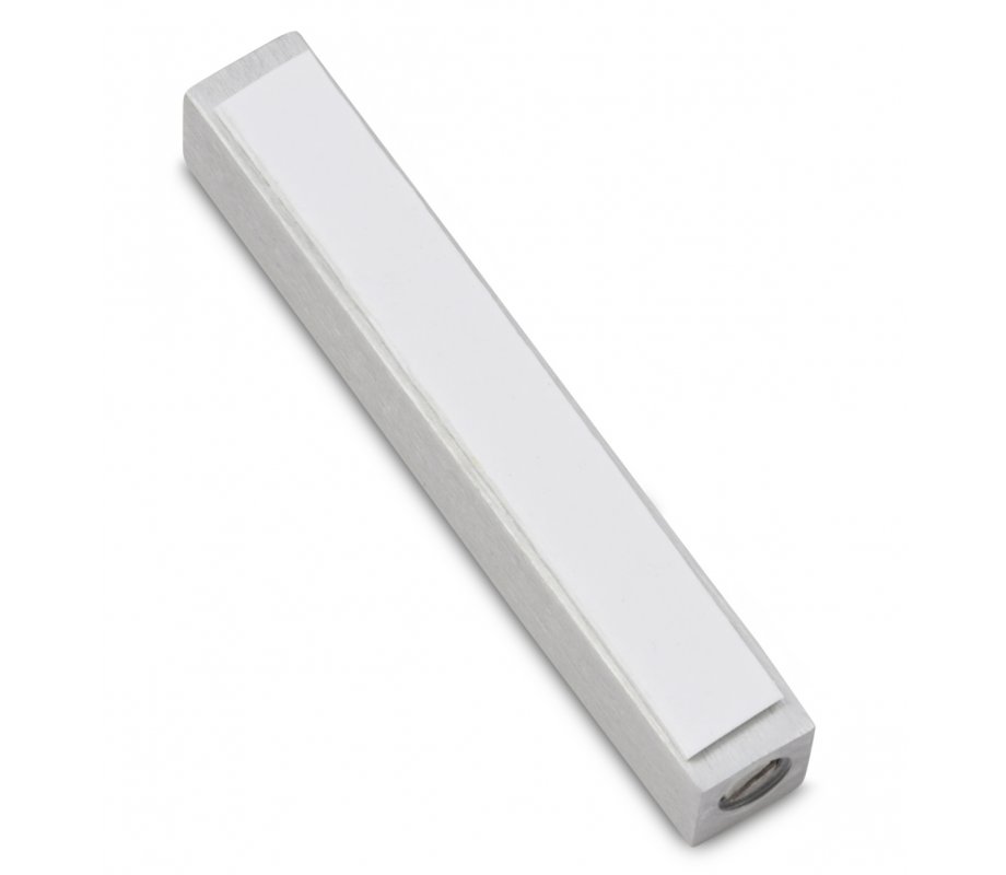 Adi Sidler Mini Mezuzah Case, Crown Shin Design - Silver