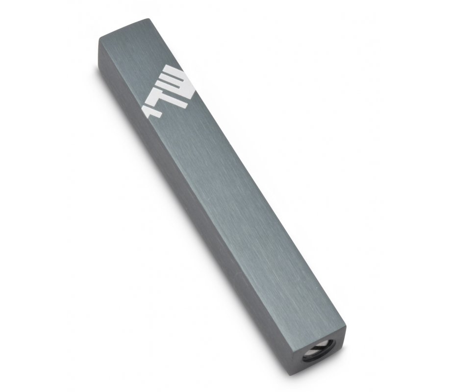 Adi Sidler Mini Mezuzah Case, Three Lettered Hebrew Divine Name - Gray