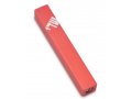 Adi Sidler Mini Mezuzah Case, Three Lettered Hebrew Divine Name - Red