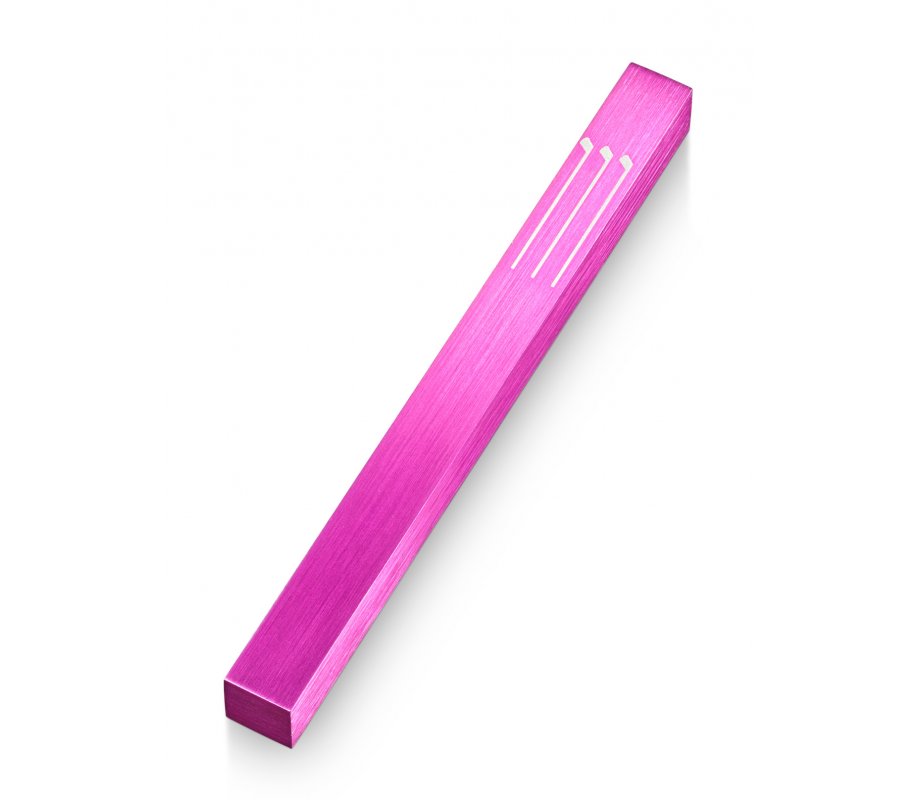 Adi Sidler Notes Design Shin Mezuzah Case - Pink