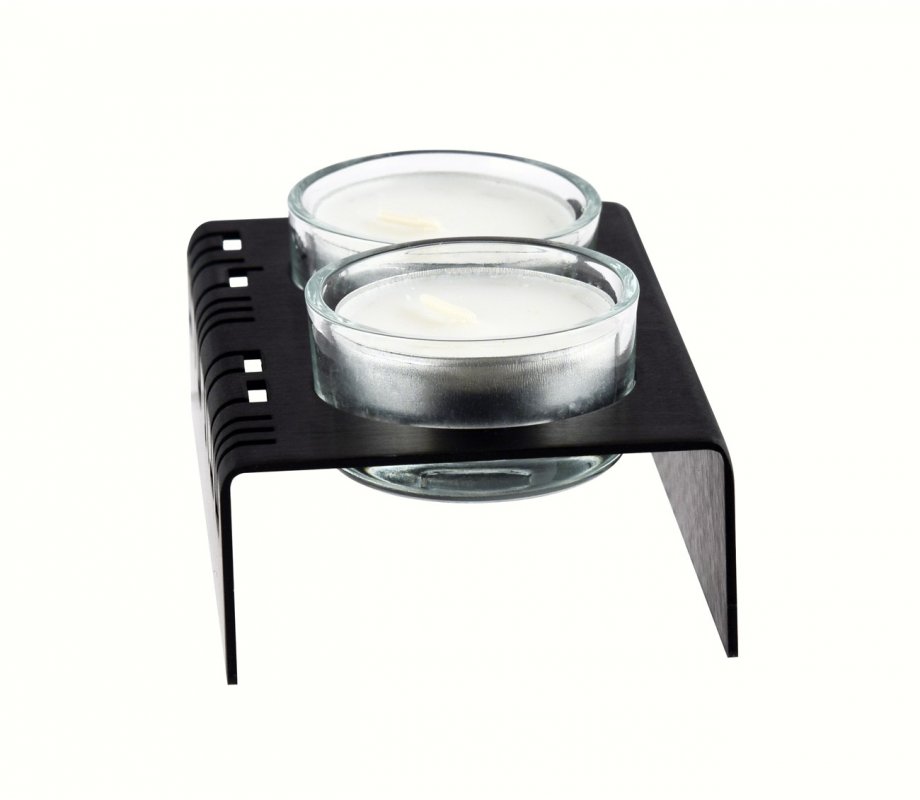 Adi Sidler Shabbat Shalom Candlesticks, Table Design - Black