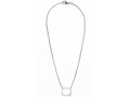 Adi Sidler Stainless Steel Necklace - Cutout Open Heart Pendant