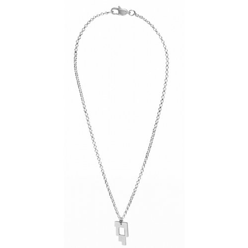 Adi Sidler Stainless Steel Necklace - Vertical Letters for Chai Pendant