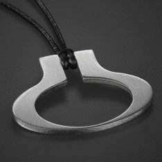 Adi Sidler Stainless Steel Necklace and Leather Urban Collection - Circle