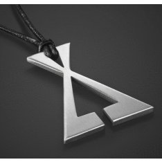 Adi Sidler Stainless Steel Necklace and Leather Urban Collection - X Design