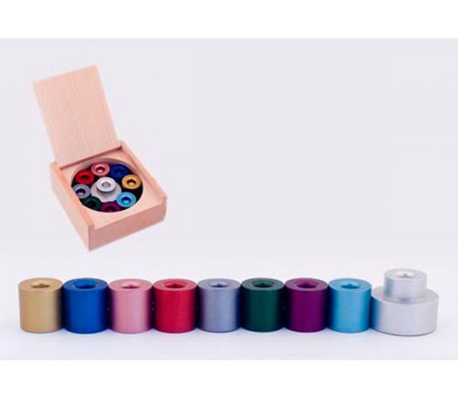 Agayof Compact Modular Colorful Menorah with Storage Box