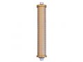 Agayof Cylinder Mezuzah Case with Shema Prayer, Light Colors - 5 Inches Height