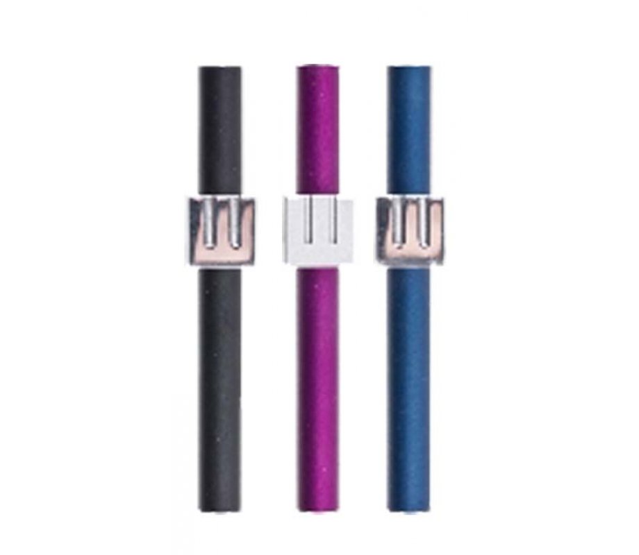 Agayof Cylinder Mezuzah Case with Square Shin, Dark Colors - 5