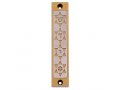 Agayof Mezuzah Case, Four Stars of David in Light Colors - 4 Inches Height