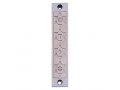 Agayof Mezuzah Case, Four Stars of David in Light Colors - 4 Inches Height