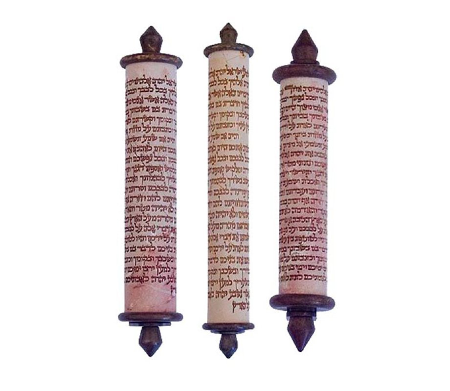 Agayof Mezuzah Case, Shama Prayer Words Etched on Stone - Various Lengths
