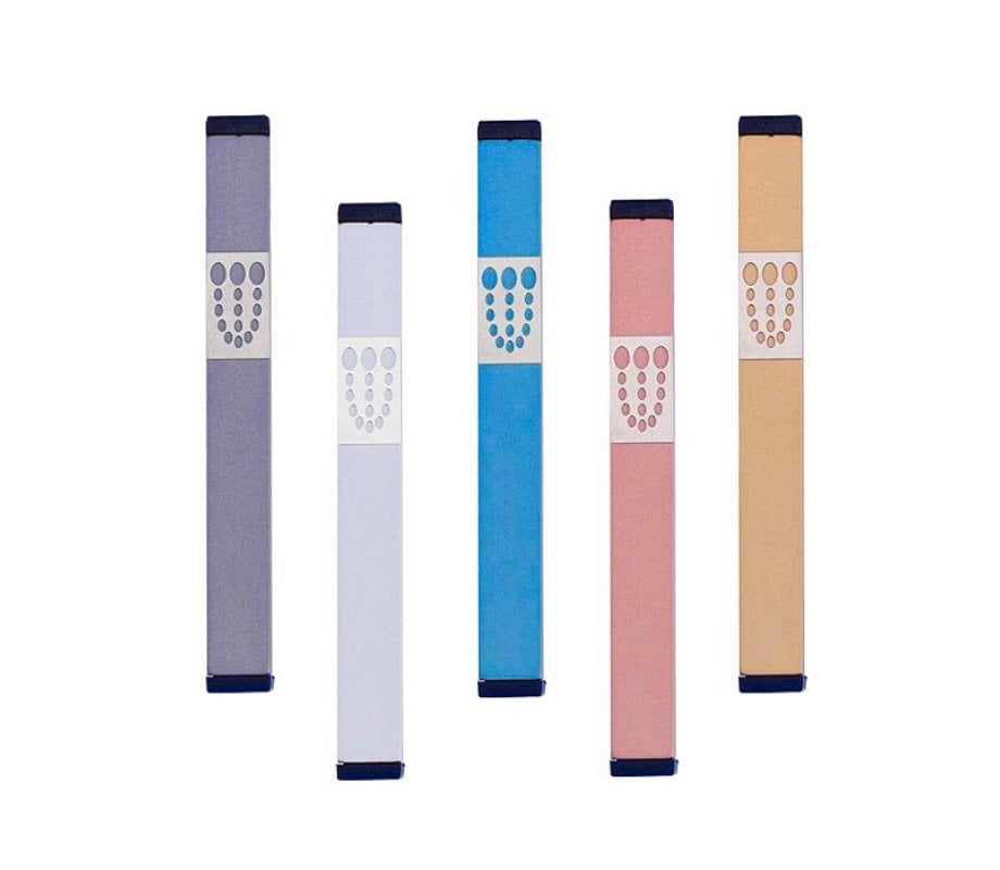 Agayof Mezuzah Case with Bubbly Dots Shin, Light Colors - 4 Inches Height