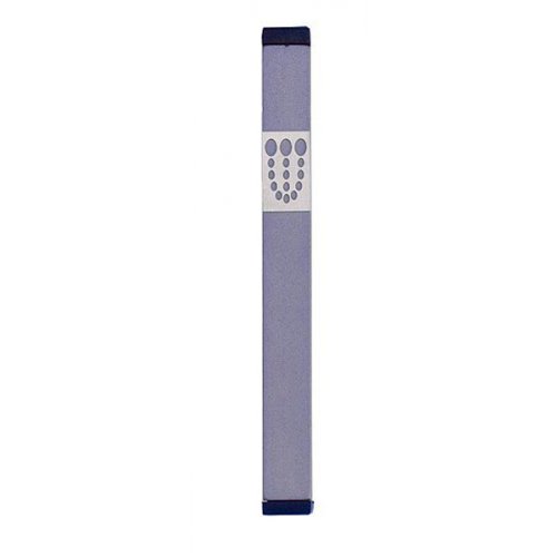 Agayof Mezuzah Case with Bubbly Dots Shin, Light Colors - 5 Inches Height