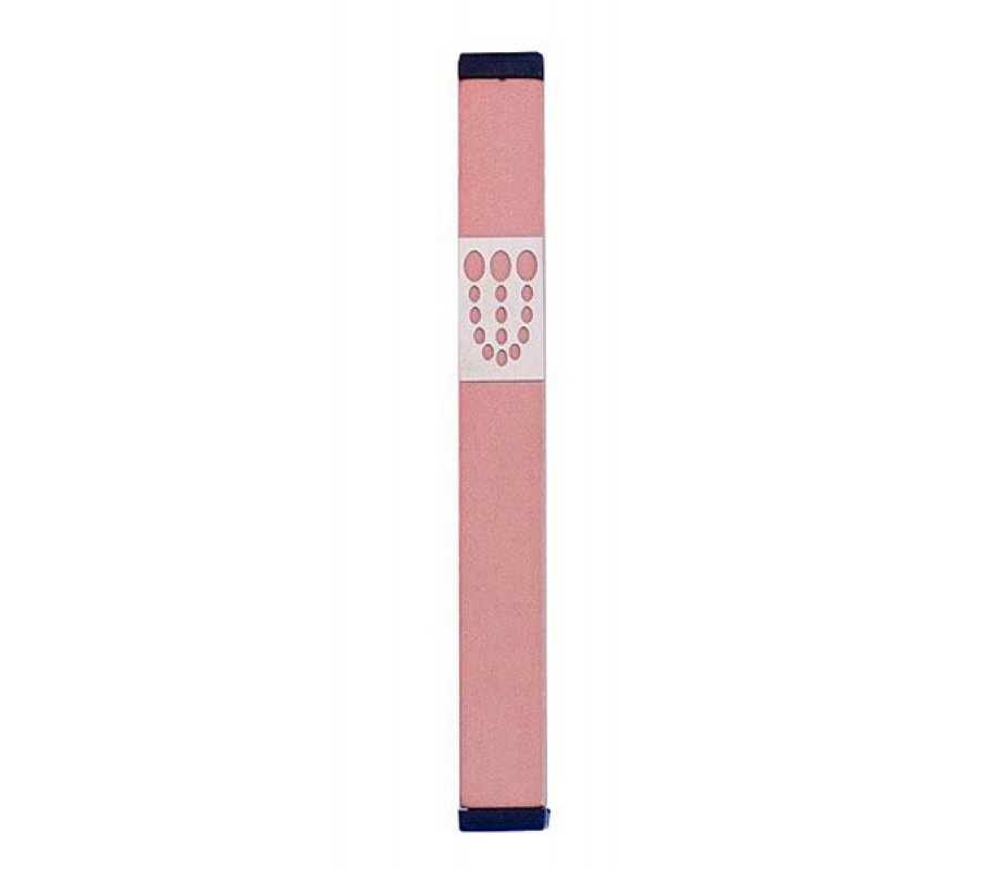 Agayof Mezuzah Case with Bubbly Dots Shin, Light Colors - 7 Inches Height