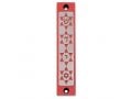 Agayof Mezuzah Case with Four Stars of David, in Dark Colors – 4 Inches Height