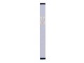 Agayof Mezuzah Case with Shin of Three Leaves, Light Colors - 6 Inches Height