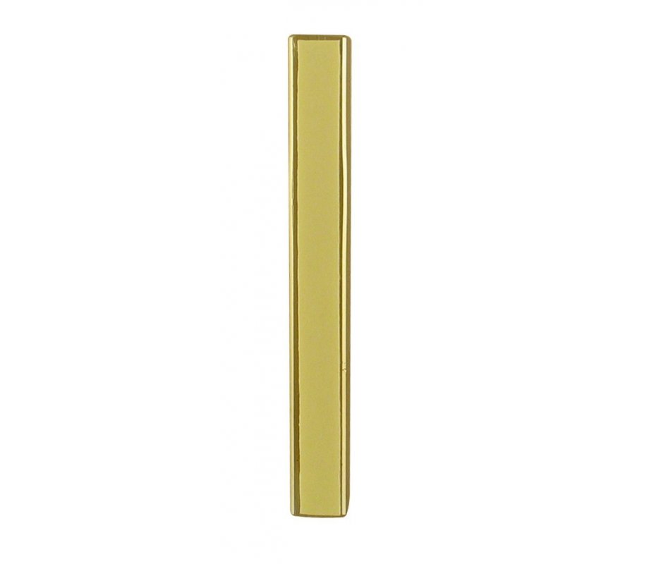 Aluminum Weather-proof Classic Mezuzah Case - Gold