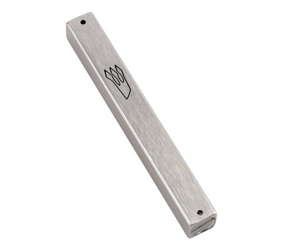 Aluminum Weather-proof Classic Mezuzah Case - Silver