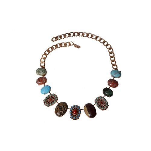 Amaro Handcrafted Semi Precious Stones on Rose Gold Chain - From Isis Collection