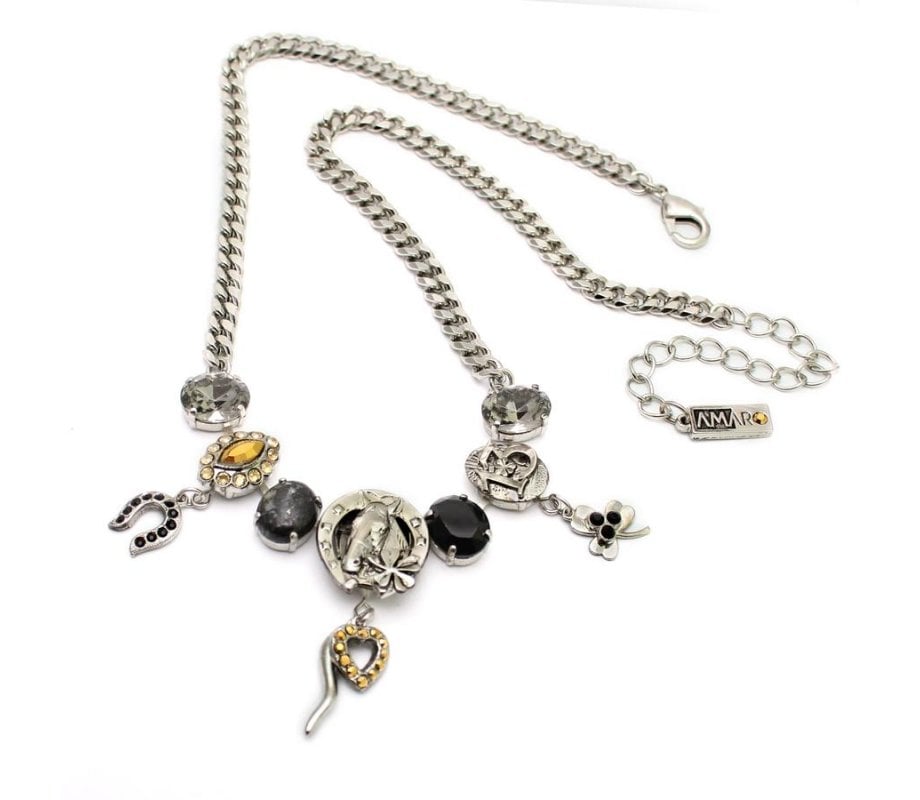 Amaro Handmade Necklace, Lucky Charm Pendants - From The Silver Collection