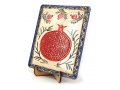 Art in Clay Handcrafted Ceramic 24K Gold Decorated Plaque - Pomegranates