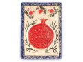 Art in Clay Handcrafted Ceramic 24K Gold Decorated Plaque - Pomegranates