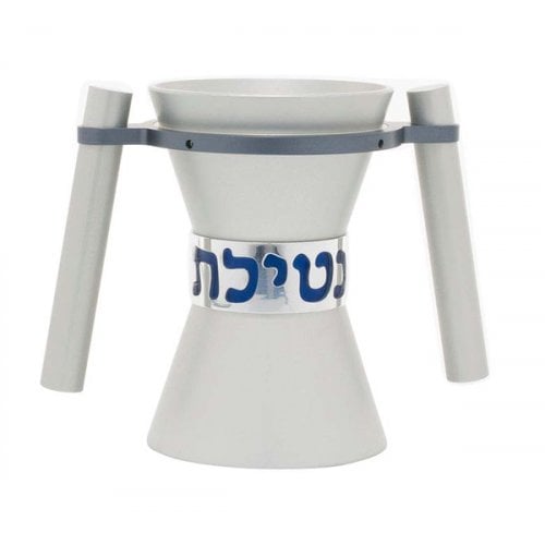 Avner Agayof Angular Anodized Aluminum Wash Cup, Natla - Silver