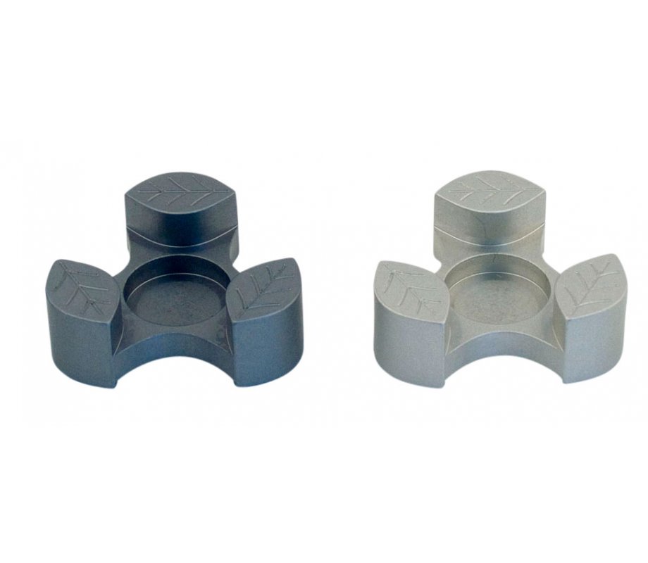 Avner Agayof Anodized Aluminum Travel Candle Holders, Leaf Collection - Gray