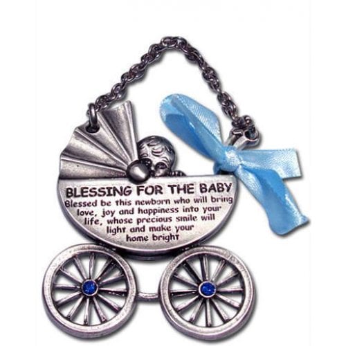 Baby Carriage with Jewish Blessing for a New Baby 2 in stock