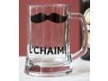 Barbara Shaw Beer Pint Glass - Le'Chaim in Hebrew 1 in stock