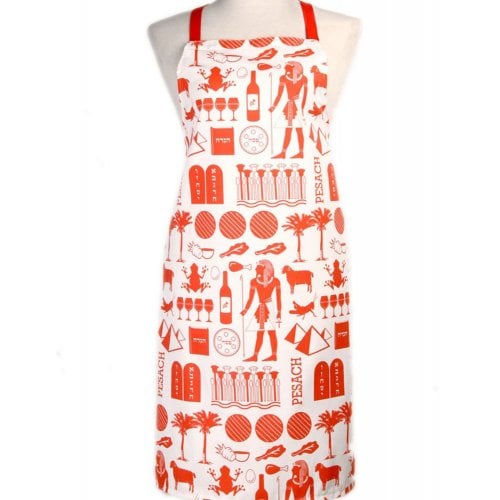 Barbara Shaw Kitchen Apron Pesach Symbols