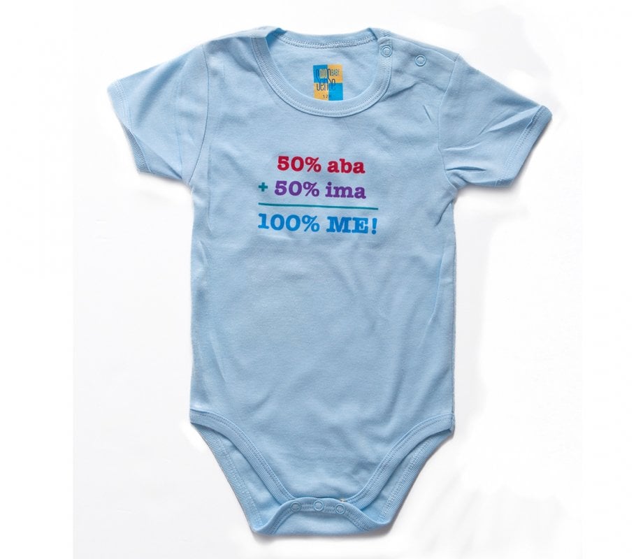 Barbara Shaw Short Sleeve Baby Onesie -100% Me - 1 in stock