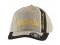 Baseball Cap with Jerusalem and Menorah Design - Tan
