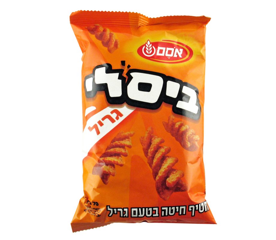 Bissli Snack with Grill Flavor by Osem - Medium Size