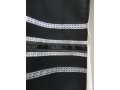 Black-White Wool Tallit Set by Galilee Silks
