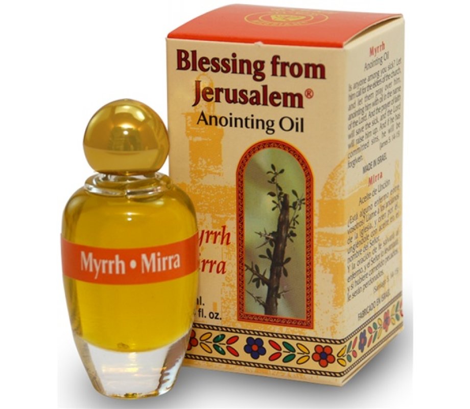 Anointing Oil Frankincense & Myrrh Blessing form Jerusalem by Ein Gedi