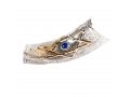 Blue Stone Star of David Sterling Silver Yemenite Shofar