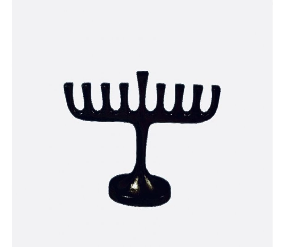 Bronze Color Aluminum Chanukah Menorah, For Candles