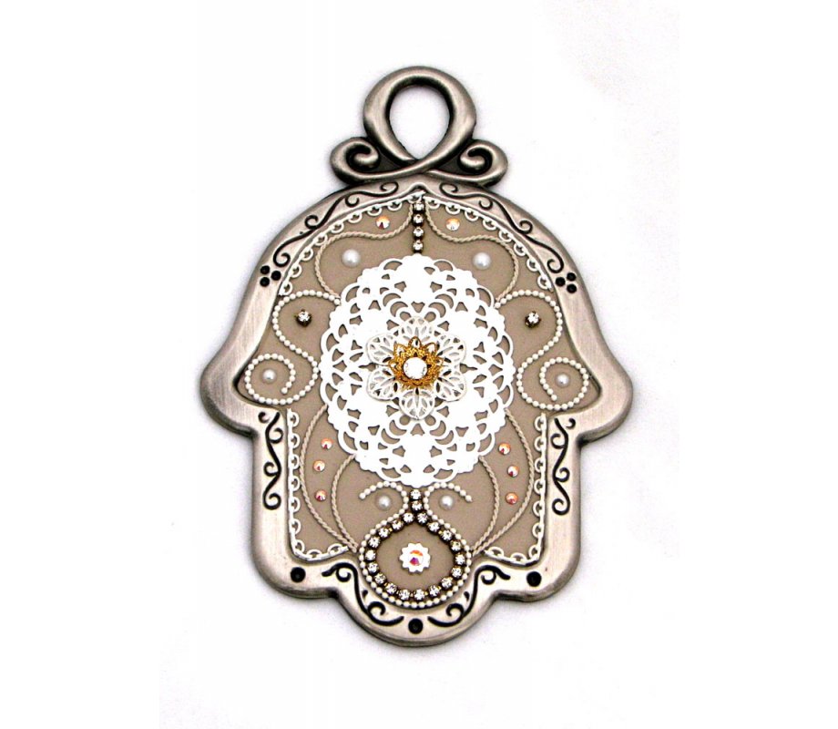 Bronze Shades Wall Hamsa by Ester Shahaf