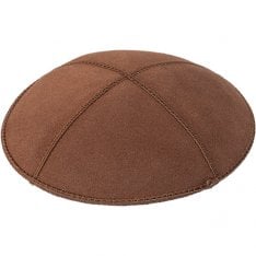 Brown Suede Kippah