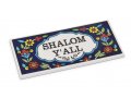 Ceramic Wall Plaque - Armenian Floral Design - Shalom Y'ALL