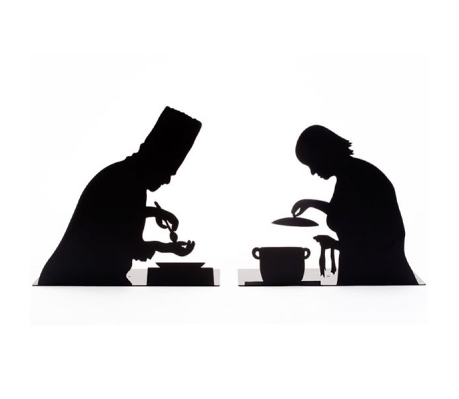 Chef Bookends - only 1 in stock!