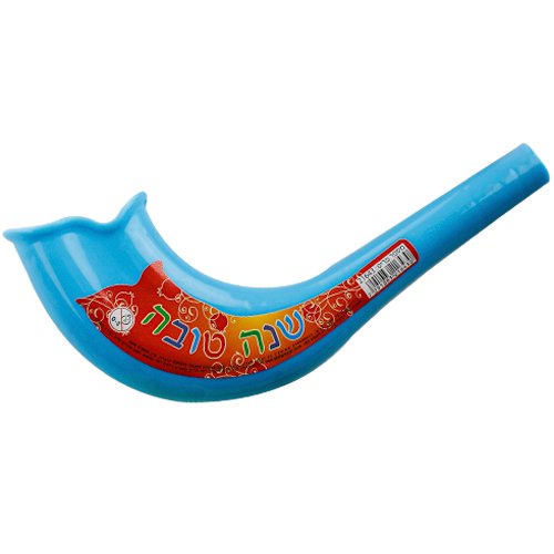 Children's Colorful Plastic Blow Shofar - Decorative Shanah Tovah