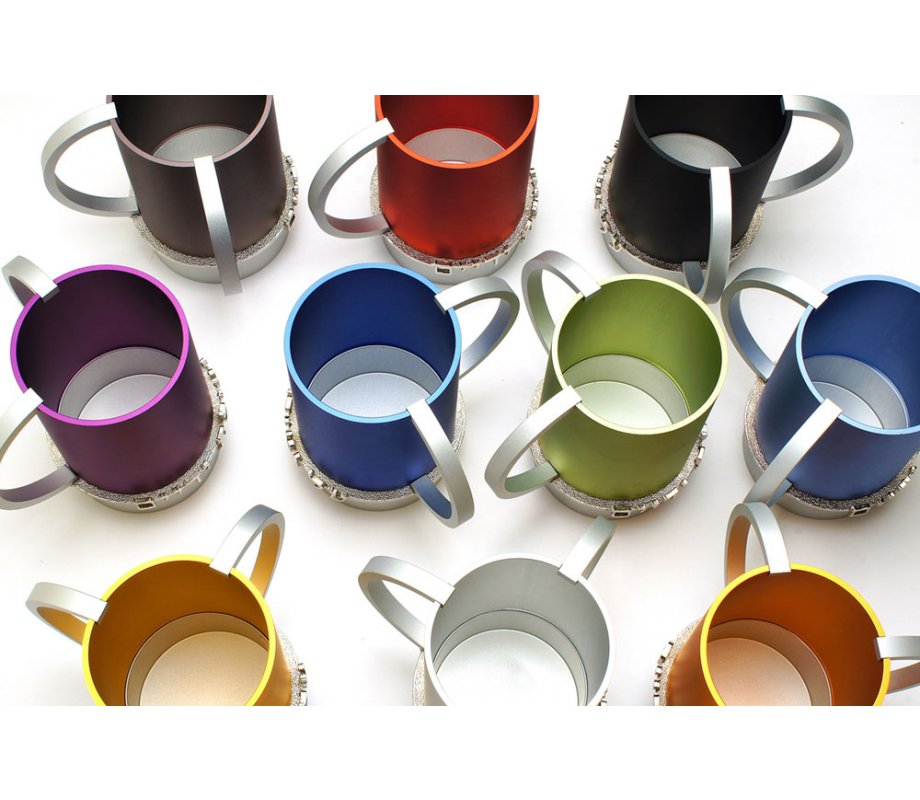 Dabbah Judaica Wash Cup Netilat Yadaim Anodized Aluminum - Gray